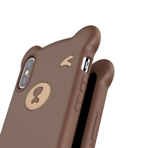 Etui Baseus Bear Iphone X / Xs - Brązowe na Arena.pl