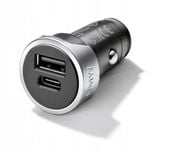 OE BMW ŁADOWARKA BMW USB PODWÓJNA A I C 65412458286