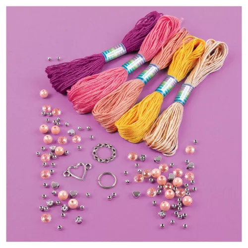 Zabawka dla dziecka - zestaw do tworzenia makramowych bransoletek 114 elem. na Arena.pl
