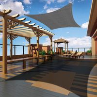 Żagiel przeciwsłoneczny wodoodporny 3x5m Ankuka szary 98% UV ochrona