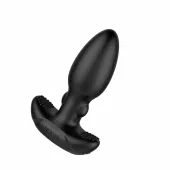 nexus beat - wibrujący masażer analny z pilotem, silikonowy, czarny 11,2cm