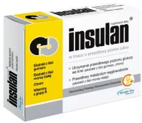 INSULAN poziom glukozy morwa chrom prawidłowy poziom cukru 120 tabletek