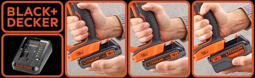 BLACK DECKER Ładowarka do akumulatorów Li-Ion 10,8V-18V oryginał na Arena.pl