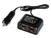 Rozgałęźnik Zapalniczki samochodowej 1xWTYK/2xGNIAZDO+kabel CS-21