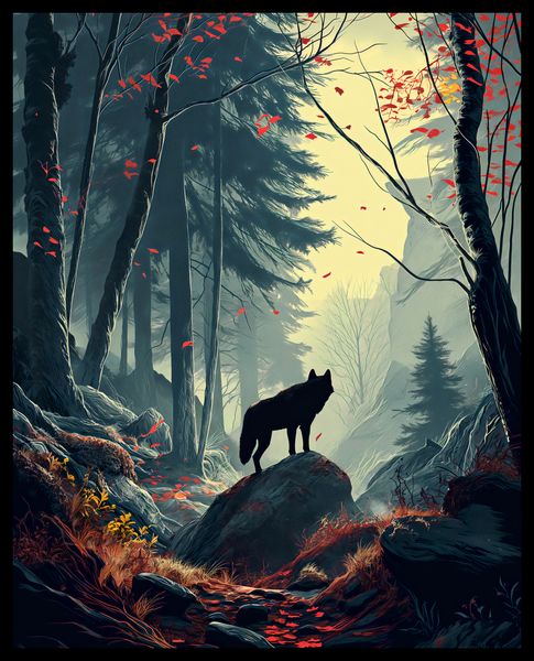 Plakat 40x50cm Leśne Echa zdjęcie 2