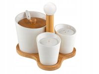 ZESTAW CUKIERNICA SOLNICZKA I PIEPRZNICZKA NA PODSTAWCE ADRIA BIAŁE