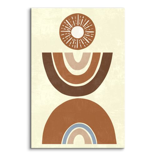 Obraz Na Płótnie Do Salonu Abstrakcja Aztecki Wzór Styl Boho 40cm x 50cm na Arena.pl