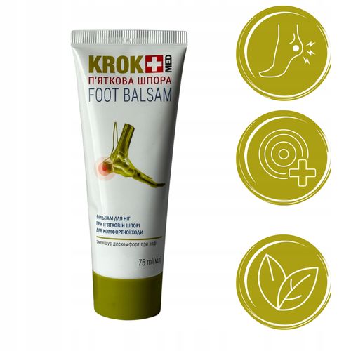 BALSAM DO STÓP NA OSTROGĘ PIĘTOWĄ ŻYWOKOST GLUKOZAMINA CYKORIA 75 ml na Arena.pl