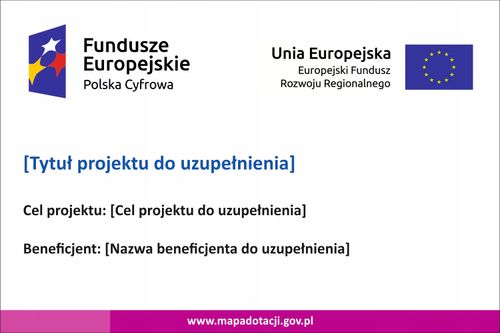 Tablica na dofinansowanie Unijna 90x70cm ARiMR na Arena.pl