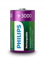 Akumulatorek PHILIPS 3000mAh D R20 1,2V blister 2szt