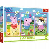 PUZZLE 3X50 SIŁA PRZYJAŹNI ŚWINKA PEPPA 34877
