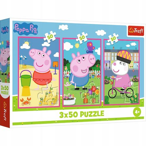 Puzzle 3X50 Siła Przyjaźni Świnka Peppa 34877 na Arena.pl