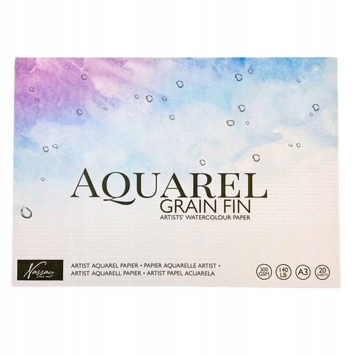 BLOK DO AKWARELI PAPIER AKWARELOWY A3 DO FARB AKWARELOWYCH 20 ARK 300g/m2 na Arena.pl