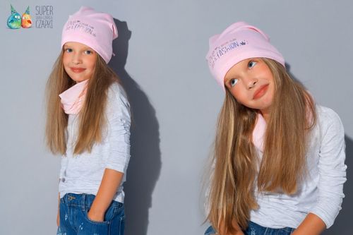 BROEL Basic 70 czapka dla dziewczynki beanie szara 54-56 na Arena.pl