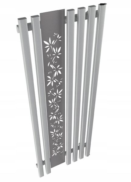 Grzejnik dekoracyjny FLOWER 140x60 SILVER zdjęcie 2