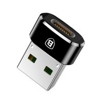 mała przejściówka adapter wtyczka ze złącza usb-c na usb - czarny