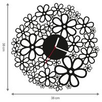 ZEGAR ŚCIENNY KWIATY 38cm M 123.10