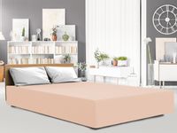 Prześcieradło z gumką 140x200 GRUBY JERSEY kolor jasny róż wysokie 25cm