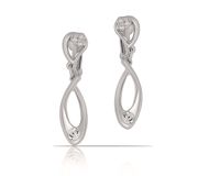 klipsy łezki z kryształkami preciosa (e14812ag)