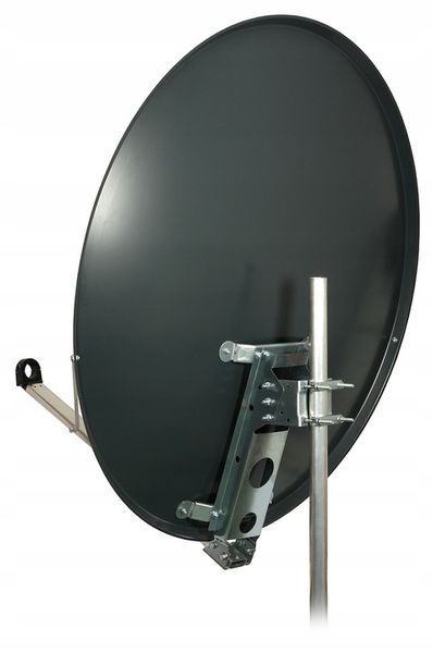 Antena satelitarna stalowa 100cm FAMAVAL TRX-EL czasza HD 4K grafit zdjęcie 3