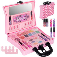 Zestaw Do Malowania Makijażu Paznokci w Walizce Dla Dzieci Kosmetyki