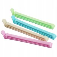 KLIPSY 8CM KLAMERKI SPINACZE 8SZT DO ZAMYKANIA TOREBEK OPAKOWAŃ NA ŻYWNOŚĆ