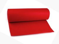Filc 3 mm gruby z metra 10x50cm ( czerwony )