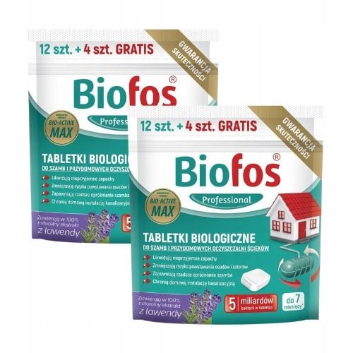 BIOFOS TABLETKI DO SZAMBA 12szt.+ 4 szt. gratis na Arena.pl