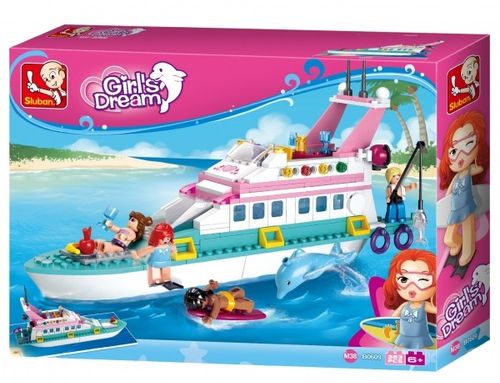 KLOCKI SLUBAN GD Statek jacht Wakacyjny 328 el. kompatybilne z LEG COB na Arena.pl