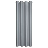 Zasłona na przelotkach z błyszczącą nicą SELINA 140X250 srebrna