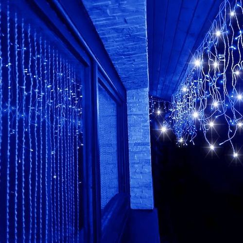 GIRLANDA 100 LED ZEWNĘTRZNA NIEBIESKIE STAŁE FLASH na Arena.pl