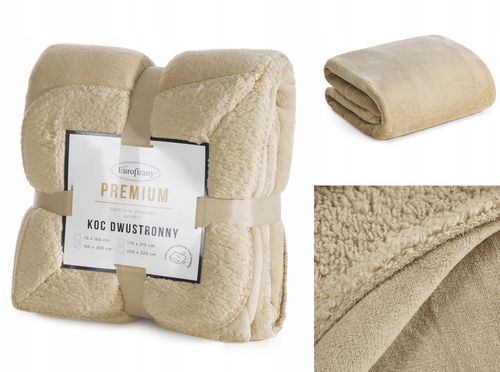 Koc Dwustronny 170x210 Polar Bukla Eurofirany Sherpa Baranek Na Prezent na Arena.pl