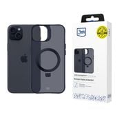 apple iphone 15 plus - 3mk smoke case mag&stand