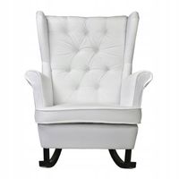 Fotel uszak Gaja bujany skandynawski Family Meble perłowy siwy jasny