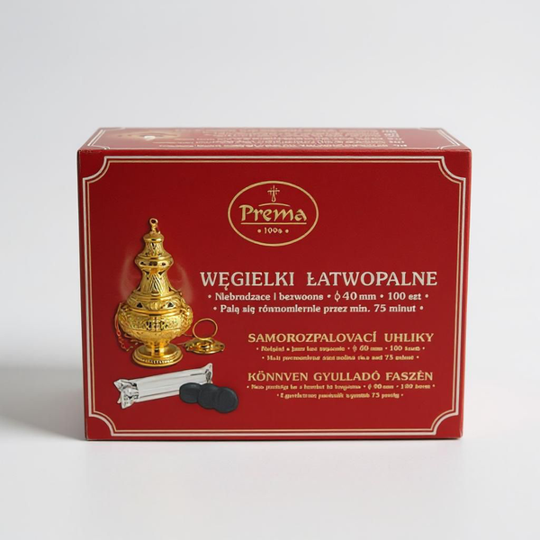 Węgle Do Trybularza 40 Mm Opak 10Szt.  Prema zdjęcie 2