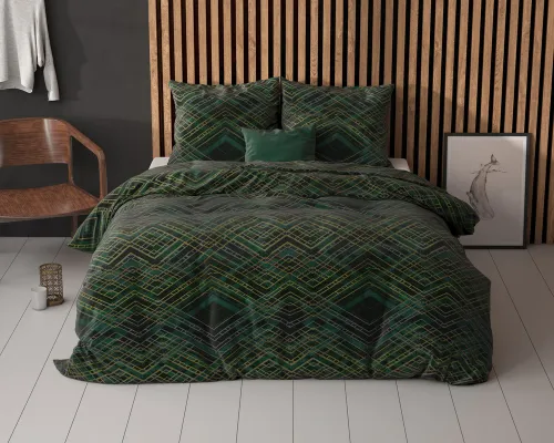 200x220 AUTHENTIC TRIANGLE zielony  kpl pościeli mix na Arena.pl