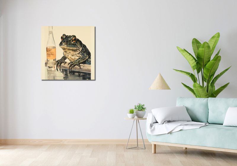 Obraz 70x70cm Refleksje Błotniaka zdjęcie 2