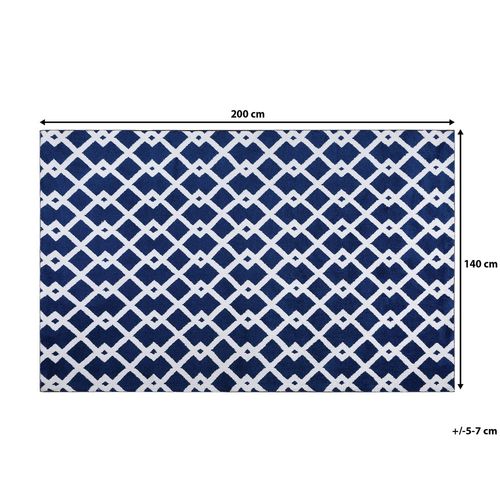 Dywan 140 X 200 Cm Niebieski Serres na Arena.pl