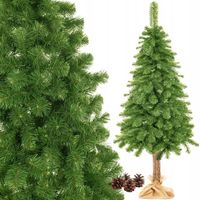 CHOINKA SZTUCZNA NA PNIU SOSNA zielona naturalna DUŻA GĘSTA 160cm PREMIUM