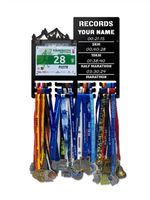 Wieszak na medale i numery startowe REKORDY BIEGOWE RUN twoje imię 77.1