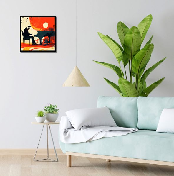 Plakat 40x40cm Pianista zdjęcie 4