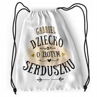 Plecak Sportowy Szkolny Dla Gabriela Syna Dziecka Z Nadrukiem Ze Zdjęciem