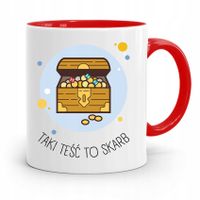 Kubek Czerwony Dla Teścia Taki Teść To Skarb Z Nadrukiem Ze Zdjęciem