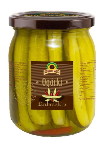 Kowalewski Ogórki diabelskie 540 ml zdjęcie 1