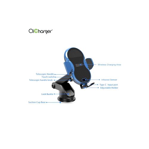 TECHLY UCHWYT DO SMARTPHONA Z ŁADOWARKĄ BEZPRZEWODOWĄ QI na Arena.pl