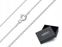 Damski SREBRNY ŁAŃCUSZEK pr. 925 Diamentowana Kulka 40cm