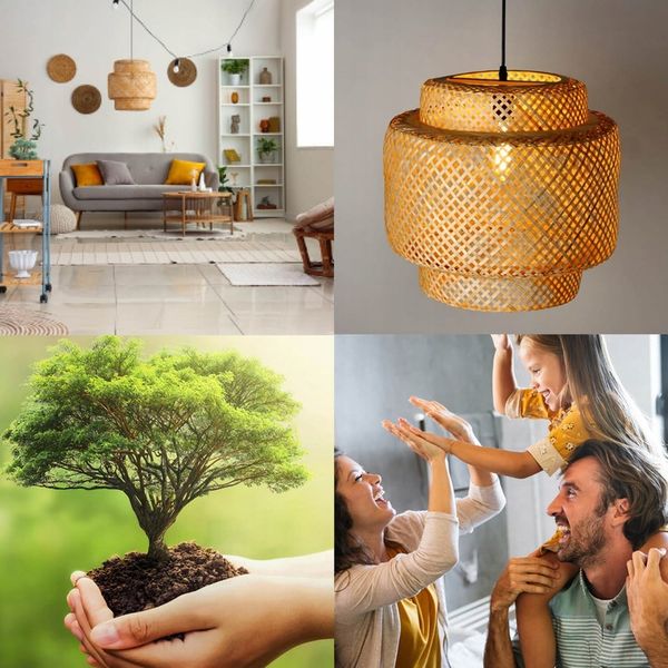 Lampa bambusowa BONN boho wisząca zdjęcie 9