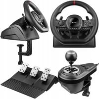 Kierownica 6w1 PC PS4 PS3 XBOX ONE 360 SWITCH PEDAŁY BIEGI TRACER SimRacer