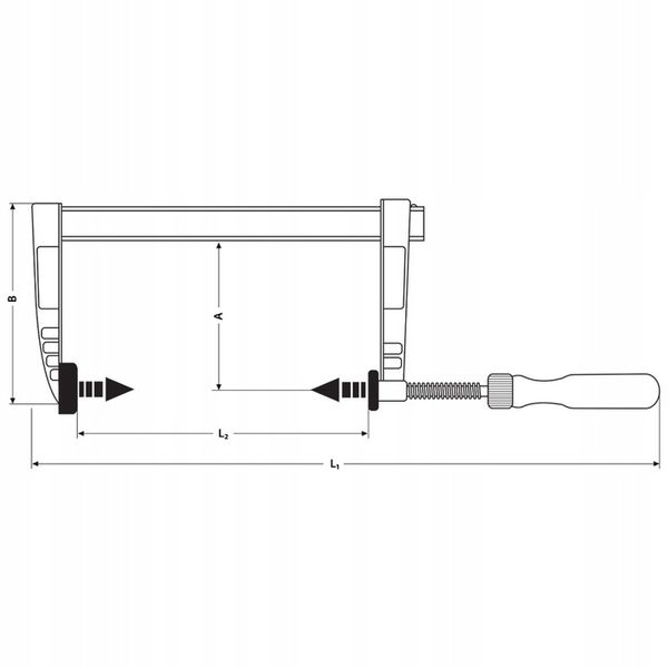 ŚCISK STOLARSKI 50X150 MM 4 SZTUKI zdjęcie 3