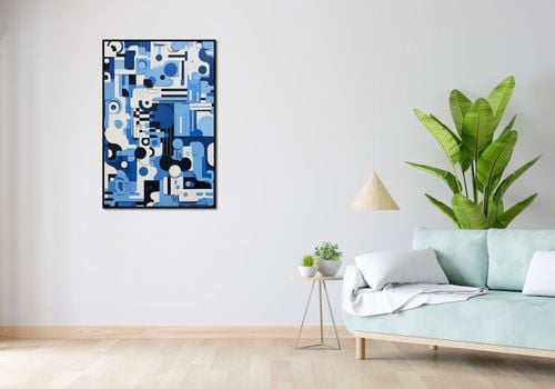 Plakat 68x101cm Niebieski Labirynt na Arena.pl